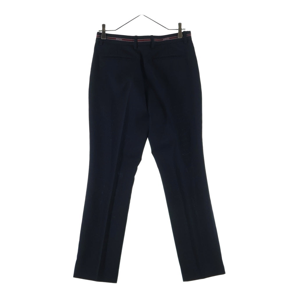 GUCCI(グッチ) 2026年クルーズコレクション セルヴィッジ ディテール パンツ ブラック 852055 #40 レディース