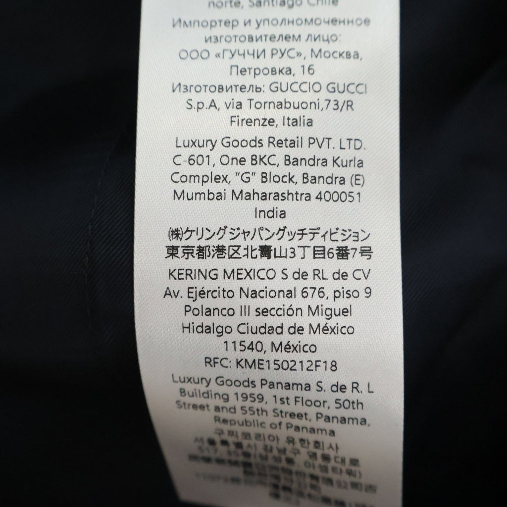 GUCCI(グッチ) 2026年クルーズコレクション セルヴィッジ ディテール パンツ ブラック 852055 #40 レディース