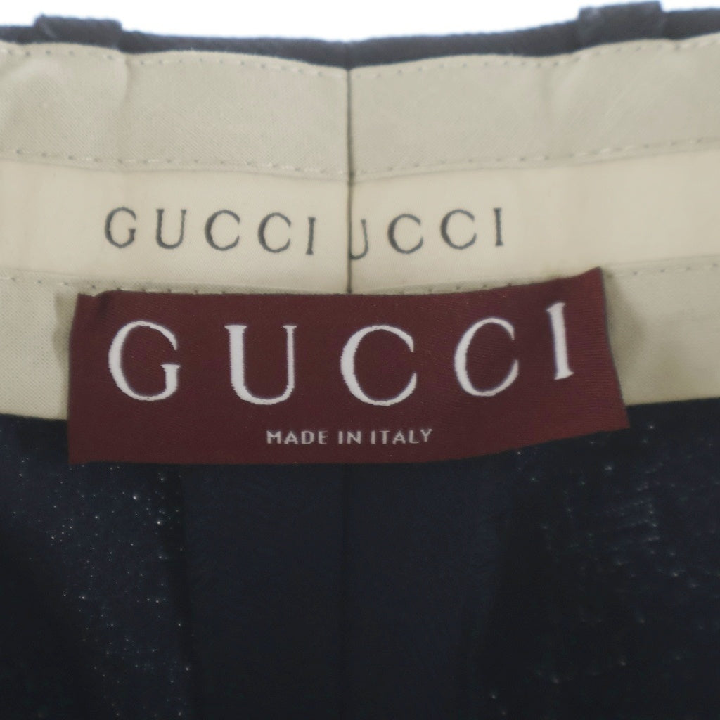 GUCCI(グッチ) GGウールパンツ スラックス ネイビー 793682 #38 レディース