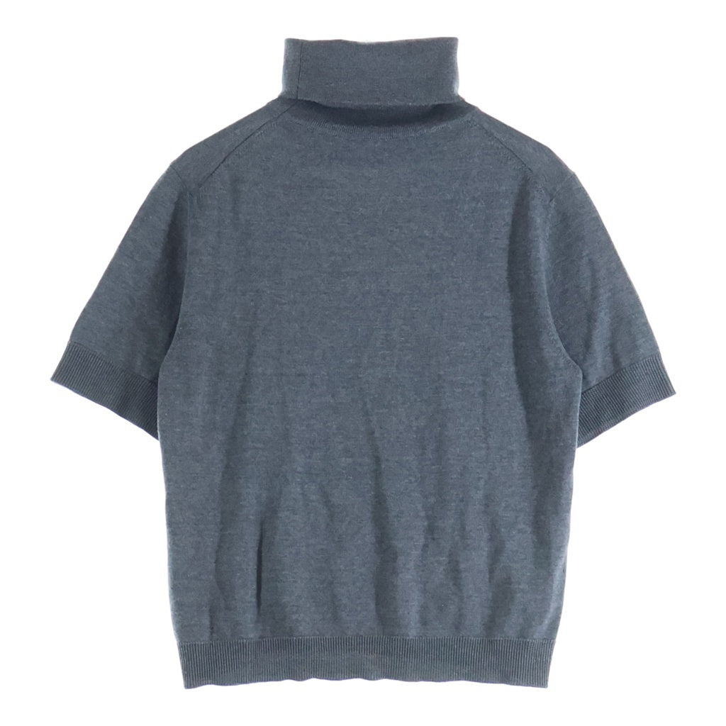 GUCCI(グッチ) 25AW エンブロイダリー ファインウール タートルネック ニット グレー 851975 #M 851975 レディース
