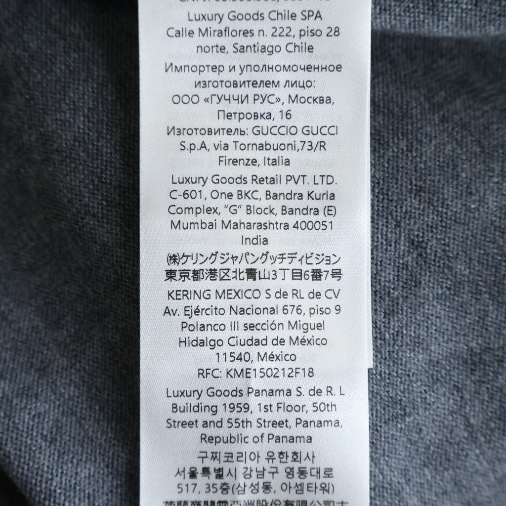 GUCCI(グッチ) 25AW エンブロイダリー ファインウール タートルネック ニット グレー 851975 #M 851975 レディース