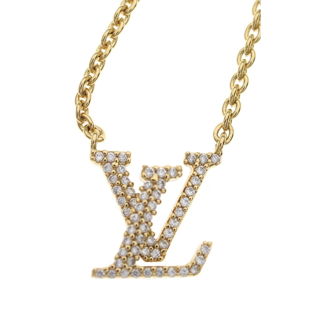 LOUIS VUITTON(ルイヴィトン) LVアイコニック ラインストーン ネックレス ペンダント ゴールド M00596 レディース