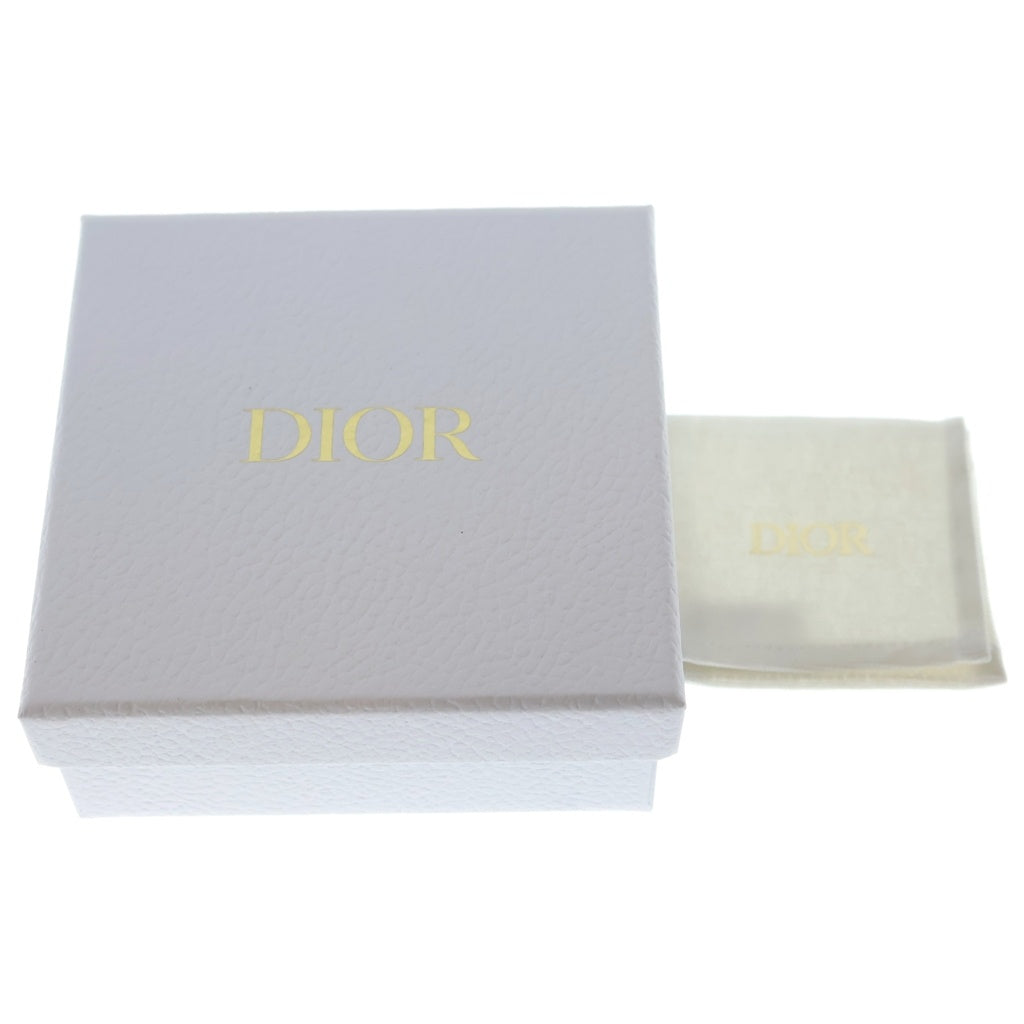 Christian Dior(クリスチャンディオール) CDロゴパール ラインストーンピアス ゴールド レディース