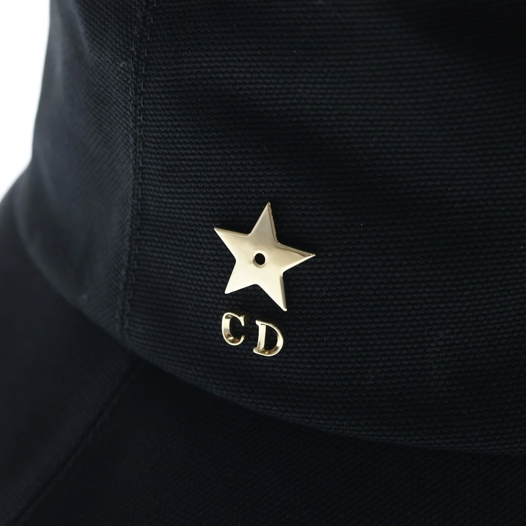 Christian Dior(クリスチャンディオール) スモールブリム バケットハット 星マーク ブラック#59 CPB06187ECAN レディース