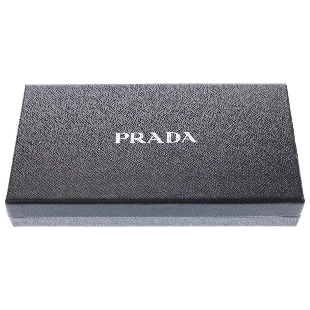 PRADA(プラダ) ラウンドファスナー長財布 レザー 1ML506 ホワイト レディース