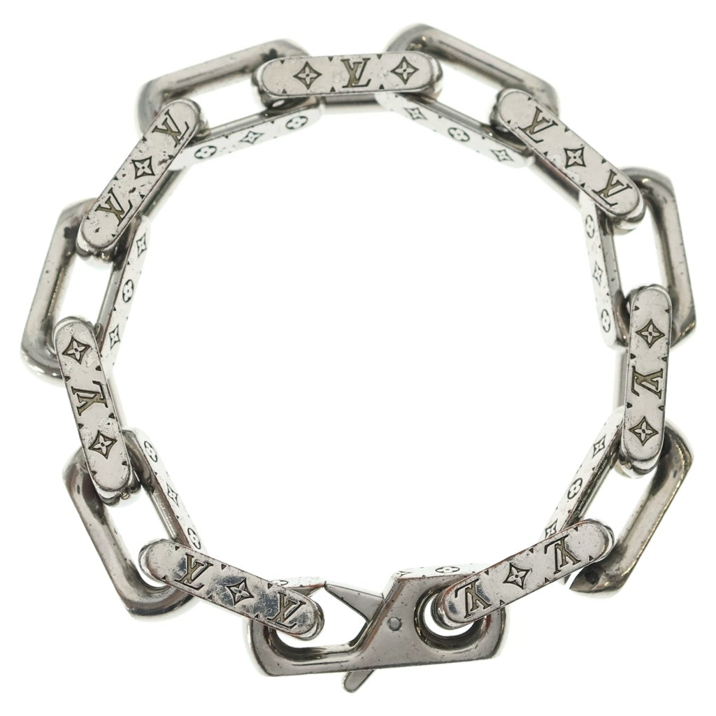 LOUIS VUITTON(ルイヴィトン) モノグラム チェーン ブレスレット シルバー M64223 US1220