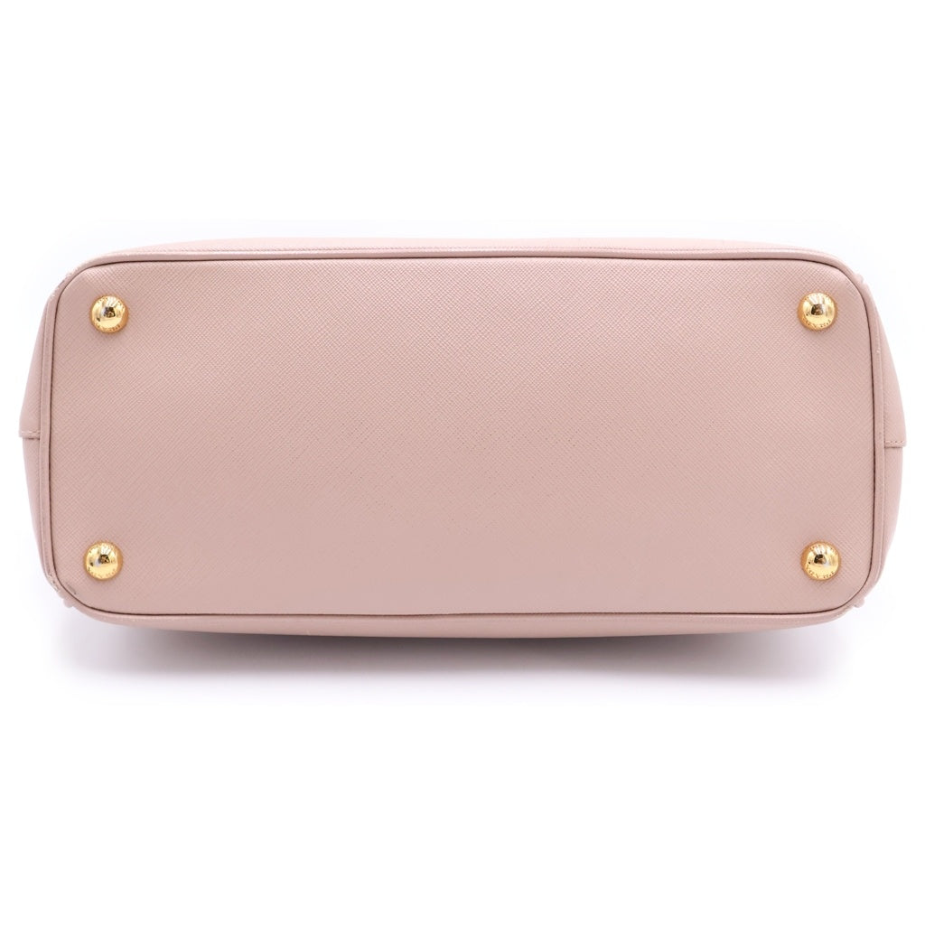 PRADA(プラダ) サフィアーノ ガレリア スモール レザー 2WAY ショルダーバッグ ハンドバッグ BN1801 ピンクベージュ ピンク レディース