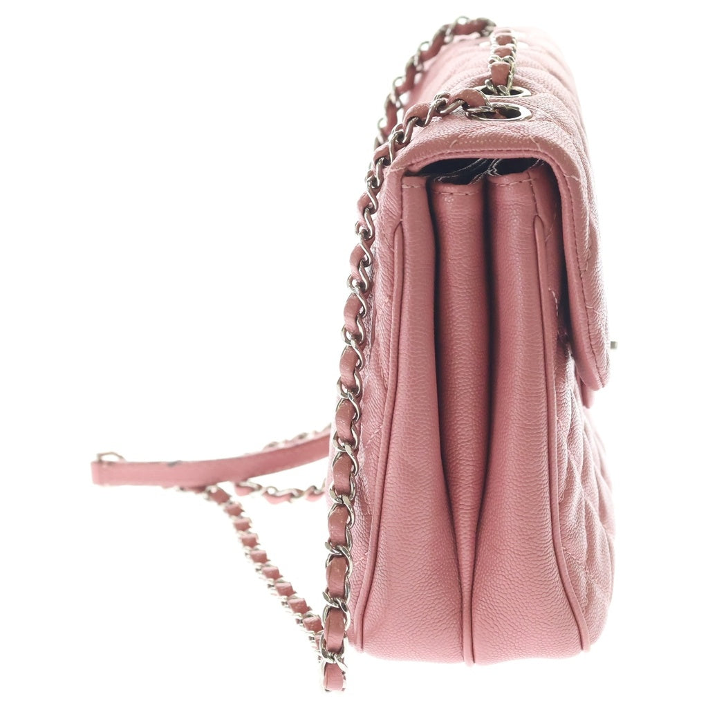 CHANEL(シャネル) マトラッセ22 ミニマトラッセ キャビアスキン シルバー金具 チェーンショルダー A57047 ピンク レディース