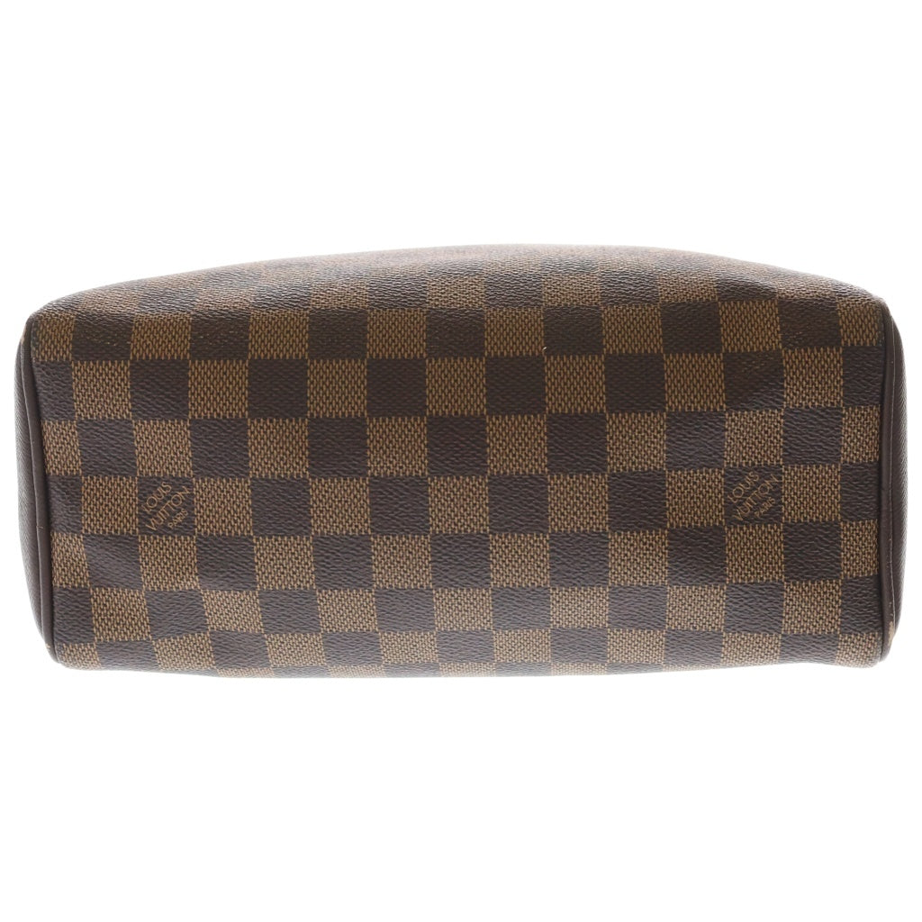 LOUIS VUITTON(ルイヴィトン) ダミエ ブレラ ハンドバッグ ブラウン レザー×PVC N51150 ゴールド金具 レディース