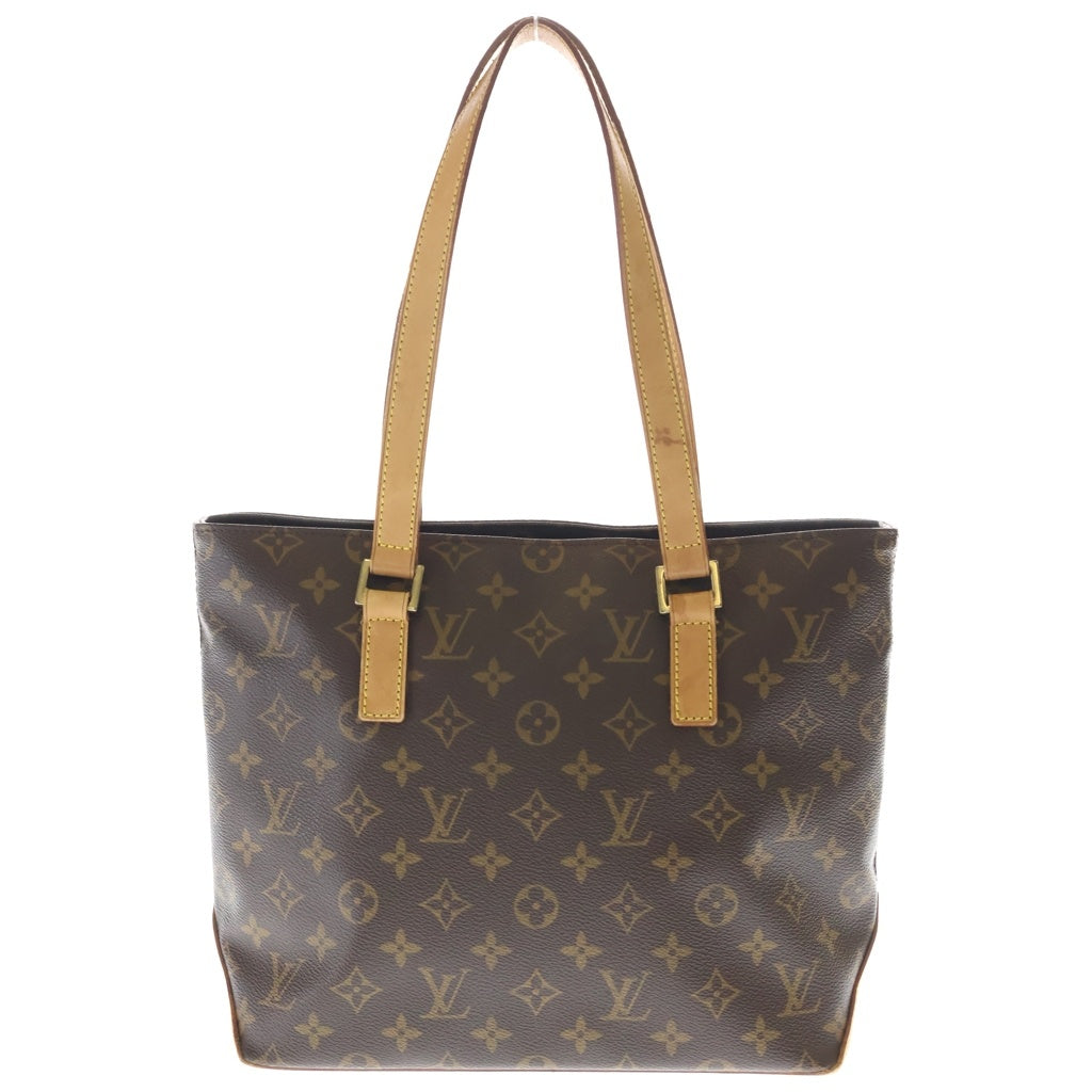 LOUIS VUITTON(ルイヴィトン) モノグラム カバピアノ トートバッグ ハンドバッグ ブラウン レザー×PVC M51148 ゴールド金具 レディース