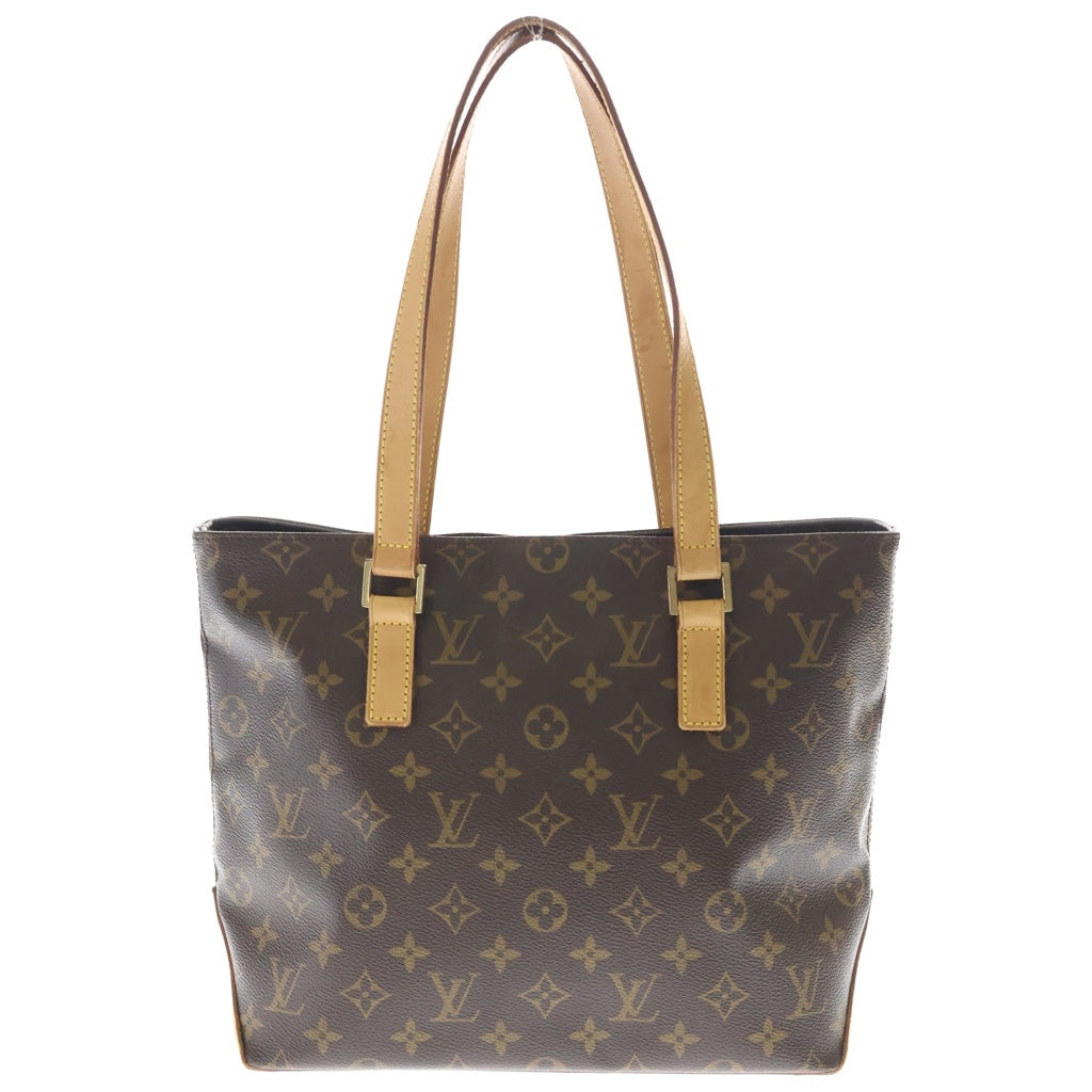 LOUIS VUITTON(ルイヴィトン) モノグラム カバピアノ トートバッグ ハンドバッグ ブラウン レザー×PVC M51148 ゴールド金具 レディース