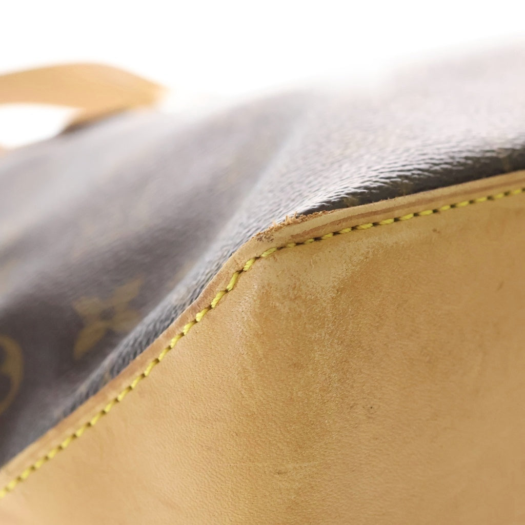 LOUIS VUITTON(ルイヴィトン) モノグラム カバピアノ トートバッグ ハンドバッグ ブラウン レザー×PVC M51148 ゴールド金具 レディース