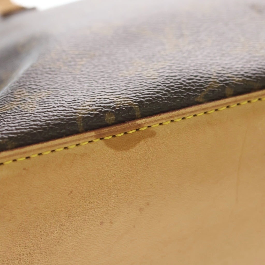 LOUIS VUITTON(ルイヴィトン) モノグラム カバピアノ トートバッグ ハンドバッグ ブラウン レザー×PVC M51148 ゴールド金具 レディース