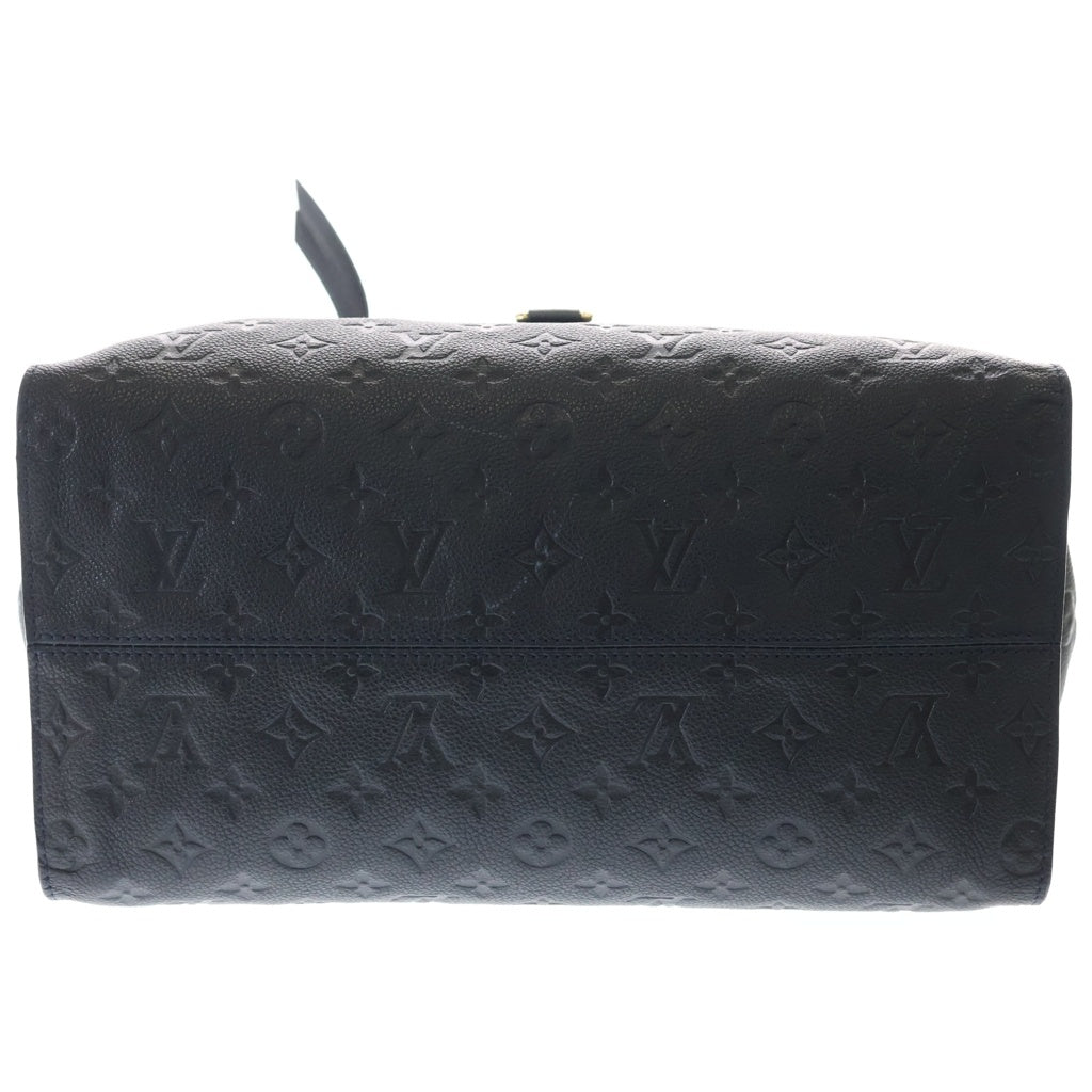 LOUIS VUITTON(ルイヴィトン) モノグラム アンプラント スカイライン トラベル レザー 2WAY ハンド ショルダーバッグ ゴールド金具 ブラック M28512 レディース