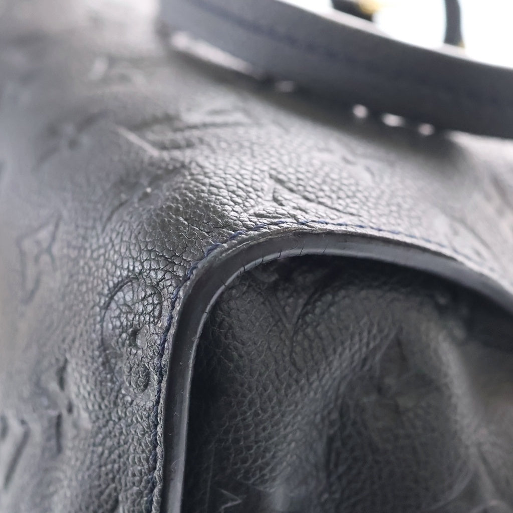 LOUIS VUITTON(ルイヴィトン) モノグラム アンプラント スカイライン トラベル レザー 2WAY ハンド ショルダーバッグ ゴールド金具 ブラック M28512 レディース