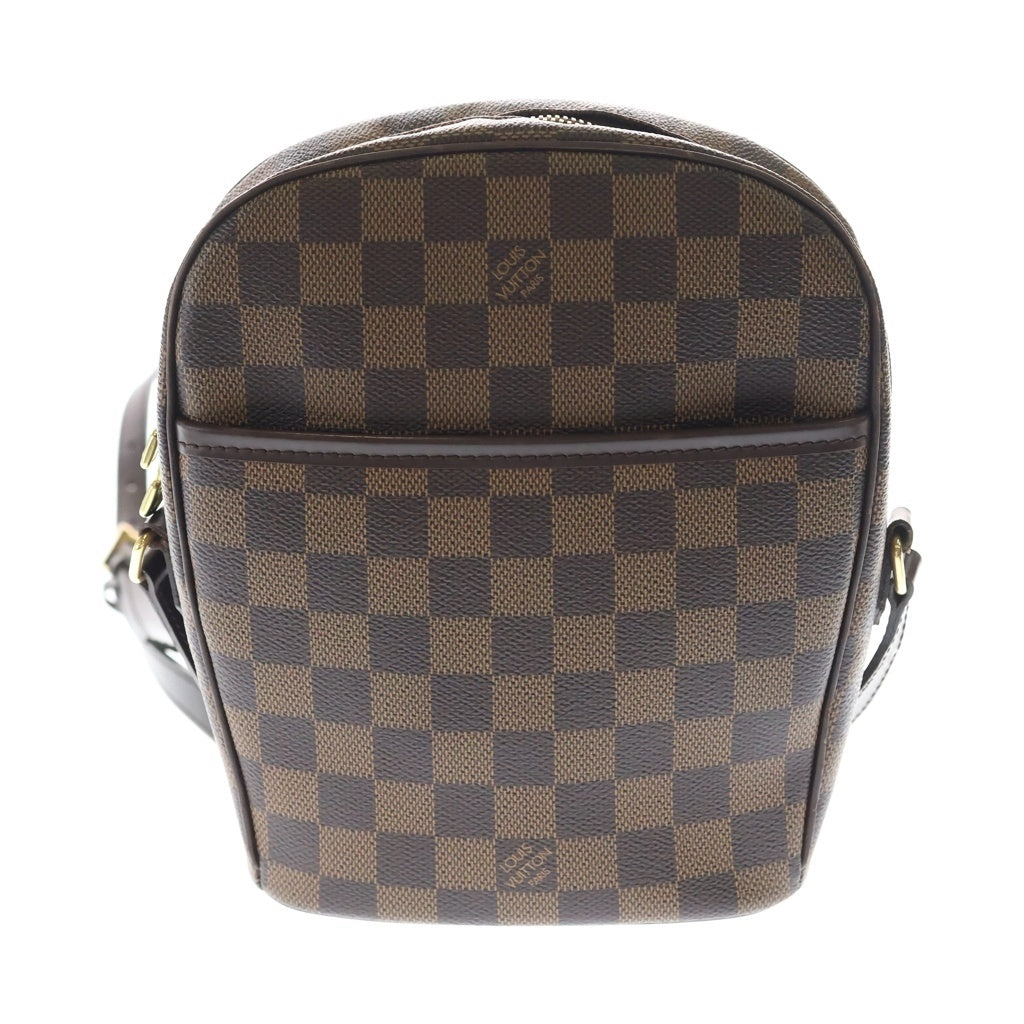 LOUIS VUITTON(ルイヴィトン) イパネマPM ダミエ PVC レザー ショルダーバッグ ブラウン レザー×PVC N51294 ゴールド金具 レディース