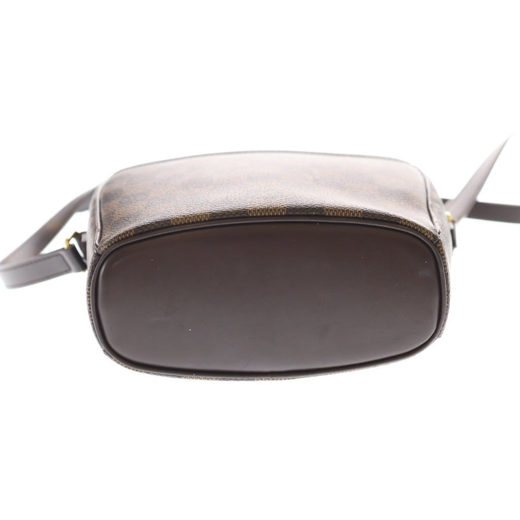 LOUIS VUITTON(ルイヴィトン) イパネマPM ダミエ PVC レザー ショルダーバッグ ブラウン レザー×PVC N51294 ゴールド金具 レディース