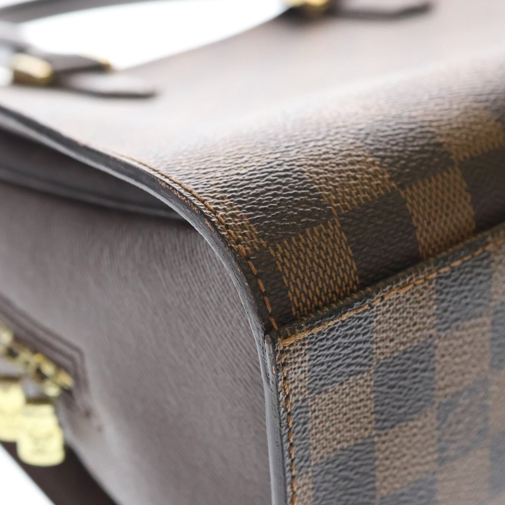 LOUIS VUITTON(ルイヴィトン) ダミエ トリアナ PVC レザー ハンドバッグ ブラウン N51155