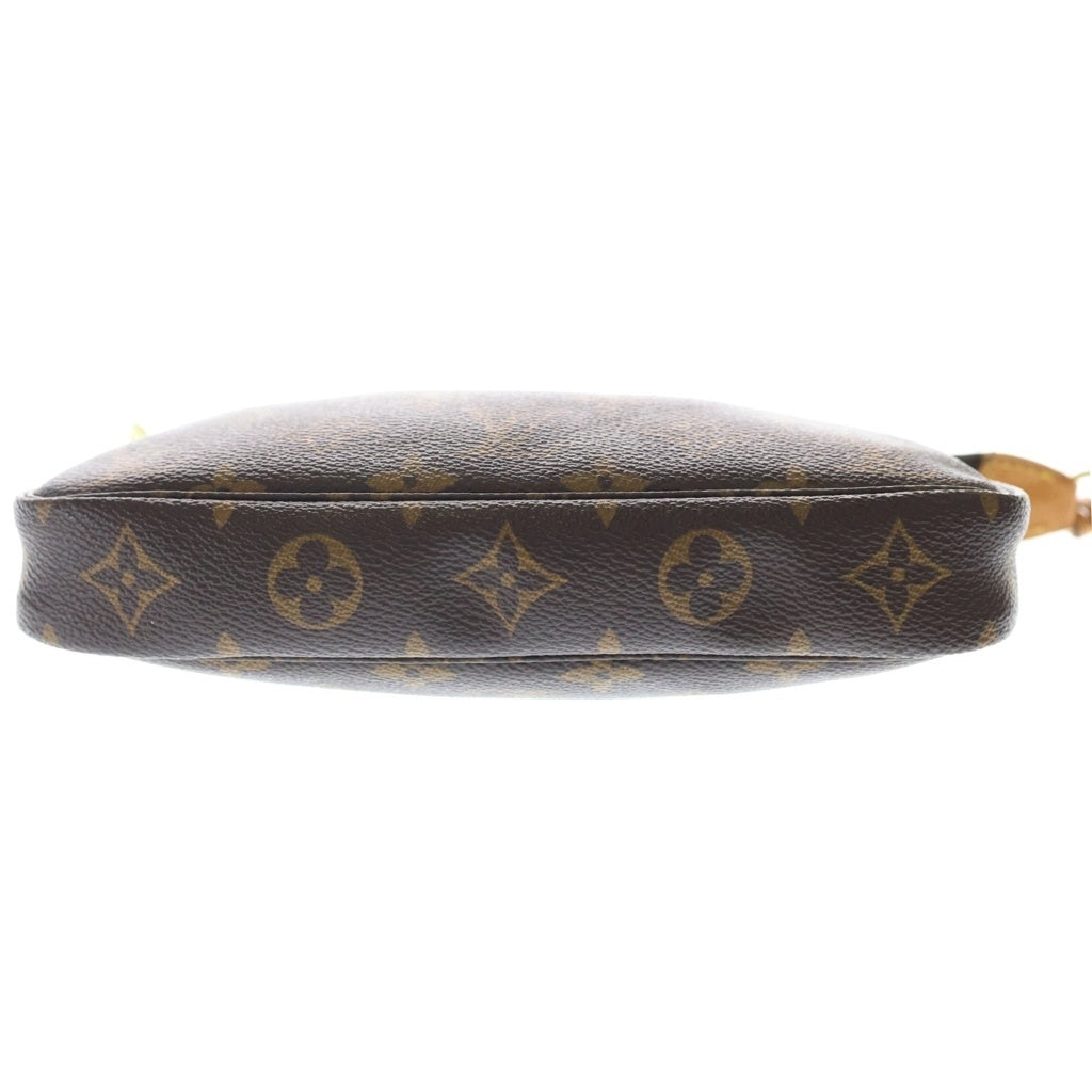 LOUIS VUITTON(ルイヴィトン) モノグラム アクセソワール ハンドバッグ ブラウン レザー×PVC M51980 ゴールド金具 レディース