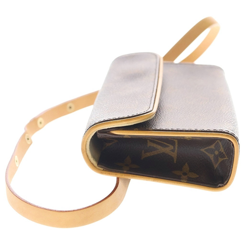 LOUIS VUITTON(ルイヴィトン) モノグラム ポシェットフロランティーヌ ウエストバッグ ショルダーバッグ ブラウン PVC×レザー M51855 ゴールド金具 レディース