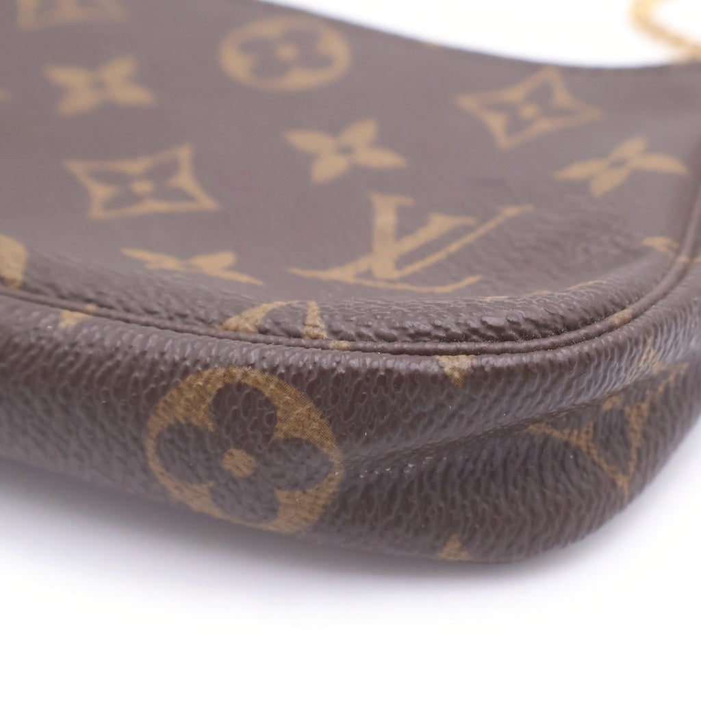 LOUIS VUITTON(ルイヴィトン) モノグラム ミニポシェット・アクセソワール PVC レザー ポーチ M58009 ブラウン レディース