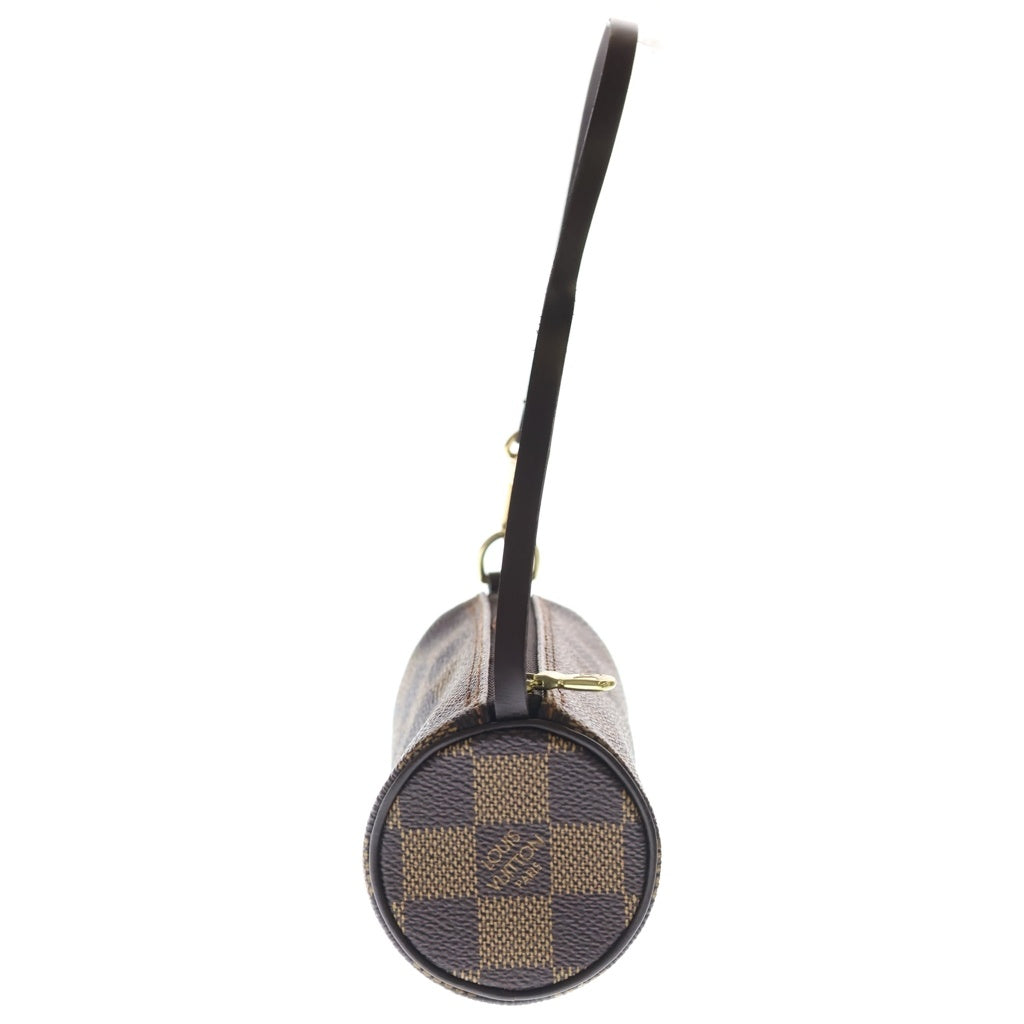 LOUIS VUITTON(ルイヴィトン) ダミエ エベヌ パピヨン30 PVC レザー 付属ポーチ N51303 ブラウン レディース