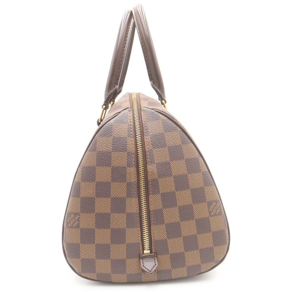 LOUIS VUITTON(ルイヴィトン) ダミエ リベラMM ハンドバッグ ブラウン PVC×レザー N41434 ゴールド金具 レディース