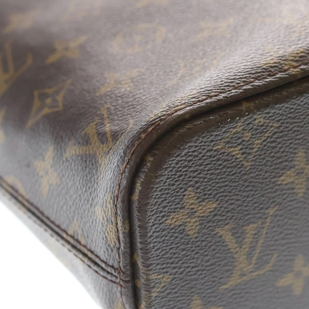 LOUIS VUITTON(ルイヴィトン) モノグラム ルコ トートバッグ ハンドバッグ ブラウン レザー×PVC M51155 ゴールド金具 レディース