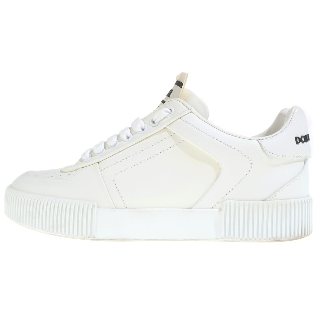 DOLCE & GABBANA(ドルチェアンドガッバーナ) マイアミ ローカットスニーカー シューズ バックロゴ ナッパカーフスキン ホワイト CK1648