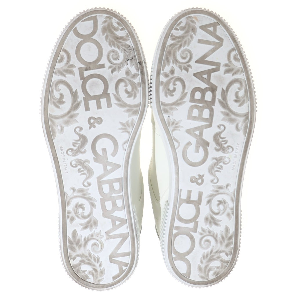DOLCE & GABBANA(ドルチェアンドガッバーナ) マイアミ ローカットスニーカー シューズ バックロゴ ナッパカーフスキン ホワイト CK1648