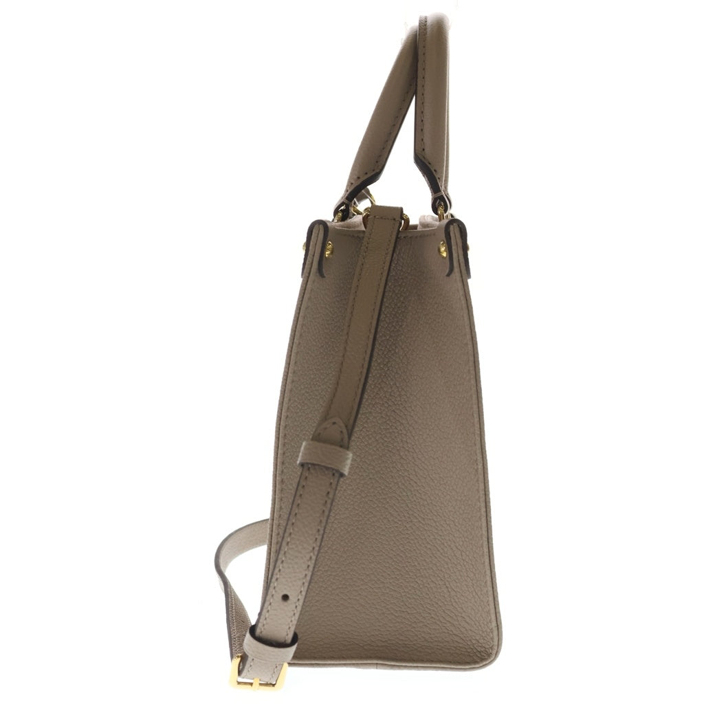 LOUIS VUITTON(ルイヴィトン) オンザゴーPM モノグラムアンプラント レザー 2WAY ハンド ショルダーバッグ トゥルトレール クレーム ベージュ M45779 レディース