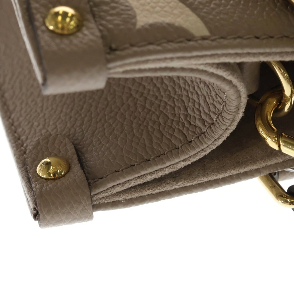 LOUIS VUITTON(ルイヴィトン) オンザゴーPM モノグラムアンプラント レザー 2WAY ハンド ショルダーバッグ トゥルトレール クレーム ベージュ M45779 レディース