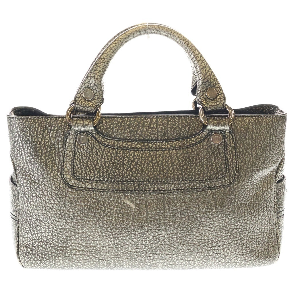 CELINE(セリーヌ) ブギー ハンドバッグ ゴールド レザー シルバー金具 レディース