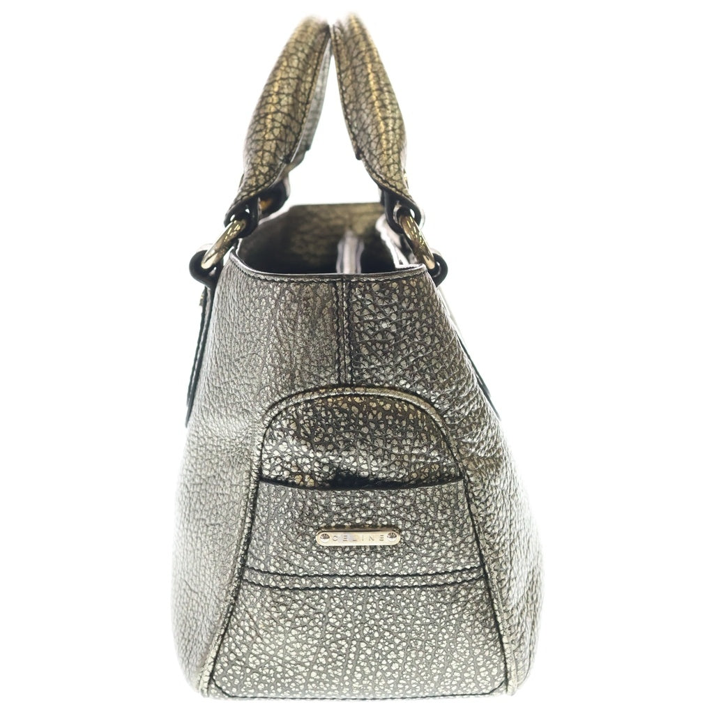 CELINE(セリーヌ) ブギー ハンドバッグ ゴールド レザー シルバー金具 レディース