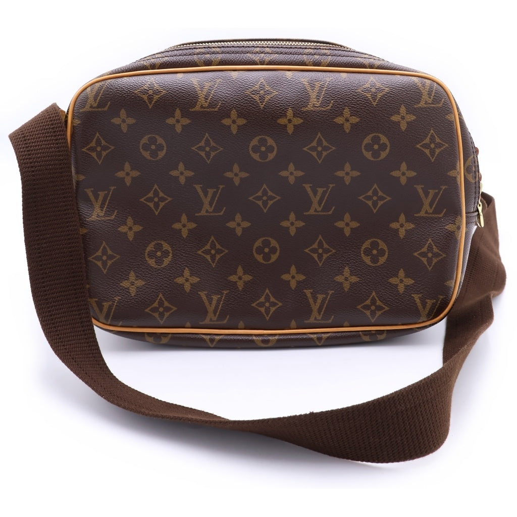 LOUIS VUITTON(ルイヴィトン) モノグラム リポーターPM PVC レザー ショルダーバッグ ブラウン M45254 レディース