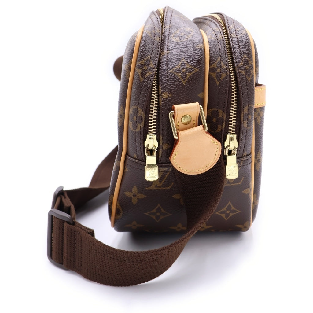 LOUIS VUITTON(ルイヴィトン) モノグラム リポーターPM PVC レザー ショルダーバッグ ブラウン M45254 レディース