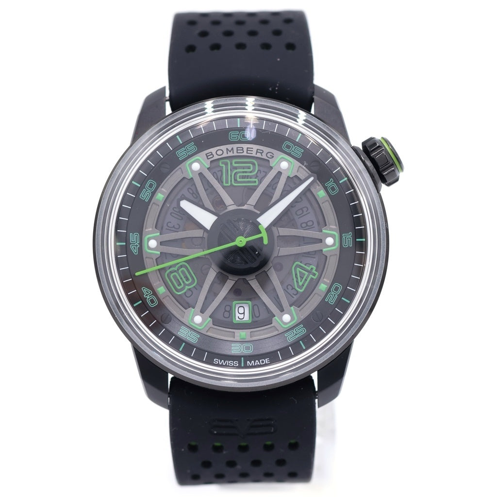 ボンバーグ BOMBERG BB-01 オートマティック 新品　未使用　腕時計 BOMBERG(ボンバーグ) BB-01 オートマティック PVD 黒文字盤 ラバー
