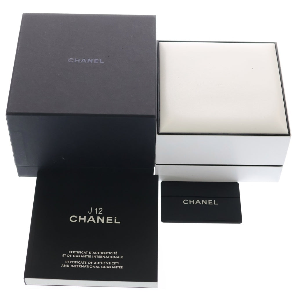 CHANEL(シャネル) J12 12Pダイヤ CE×SS/AT セラミック ステンレス オートマ 自動巻き 腕時計 H1629 白文字盤 レディース
