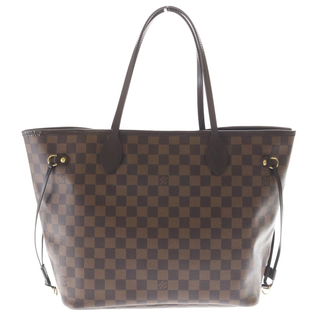 LOUIS VUITTON(ルイヴィトン) ダミエ ネヴァーフルMM トートバッグ ハンドバッグ ブラウン レザー×PVC N40599 ゴールド金具 レディース