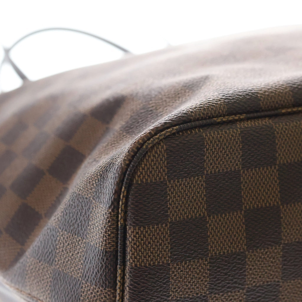 LOUIS VUITTON(ルイヴィトン) ダミエ ネヴァーフルMM トートバッグ ハンドバッグ ブラウン レザー×PVC N40599 ゴールド金具 レディース