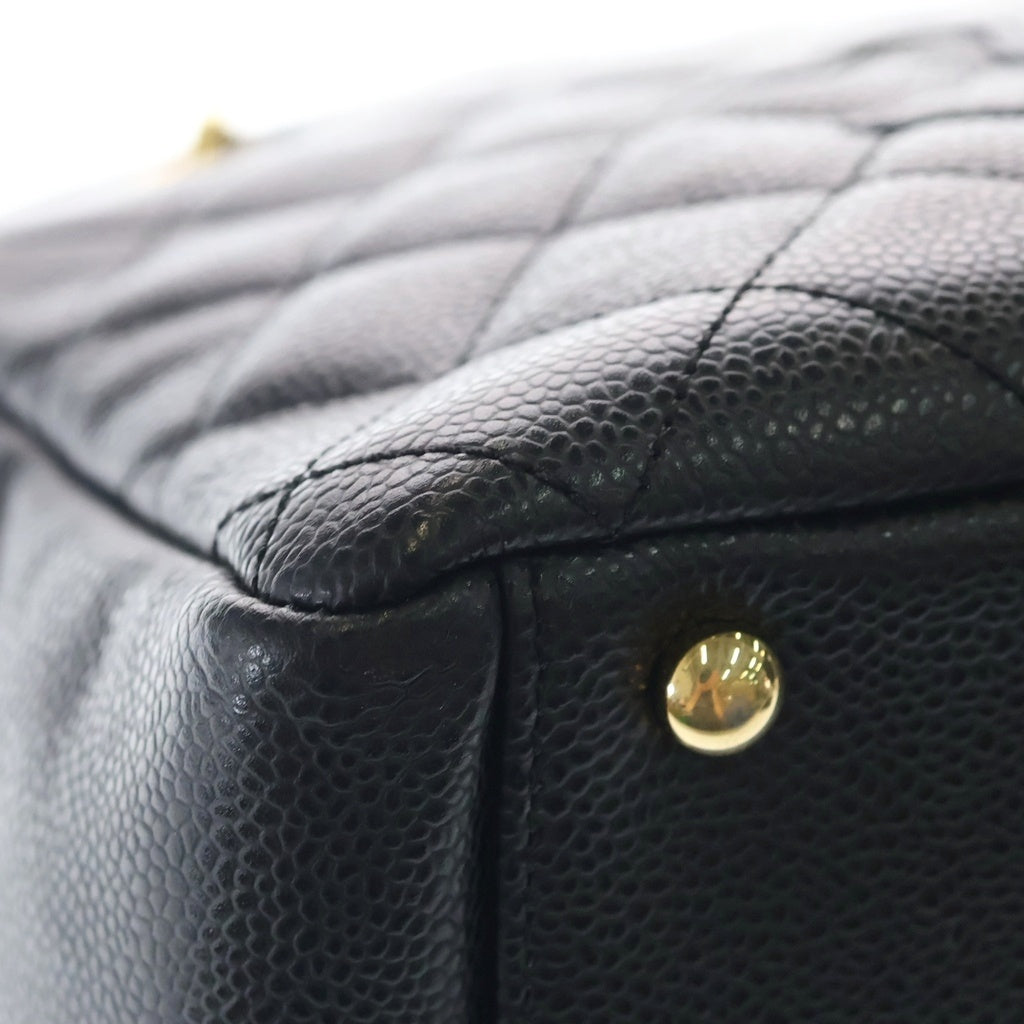 CHANEL(シャネル) マトラッセ プチタイムレストート チェーン ハンド ショルダーバッグ キャビアスキン ゴールド金具 ブラック A18004 11番台 レディース