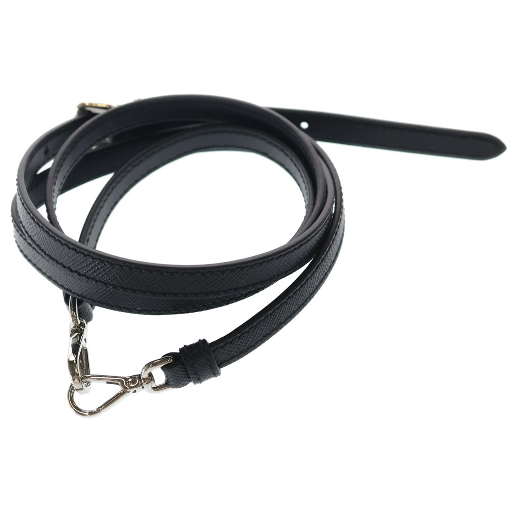 PRADA(プラダ) キルティング チェーンショルダーバッグ ブラック ナイロン 1BH026 シルバー金具 レディース