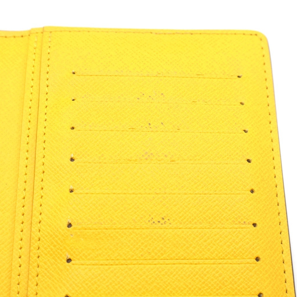 LOUIS VUITTON(ルイヴィトン) ダミエポップ ポルトフォイユ ブラザ NM 長財布 ウォレット PVC レザー イエロー/ブラウン N40541 RFID レディース