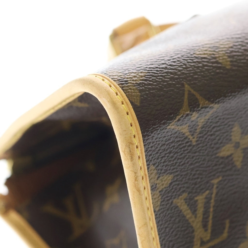 LOUIS VUITTON(ルイヴィトン) モノグラム ポパンクール ハンドバッグ ブラウン PVC×レザー M40009 ゴールド金具 レディース