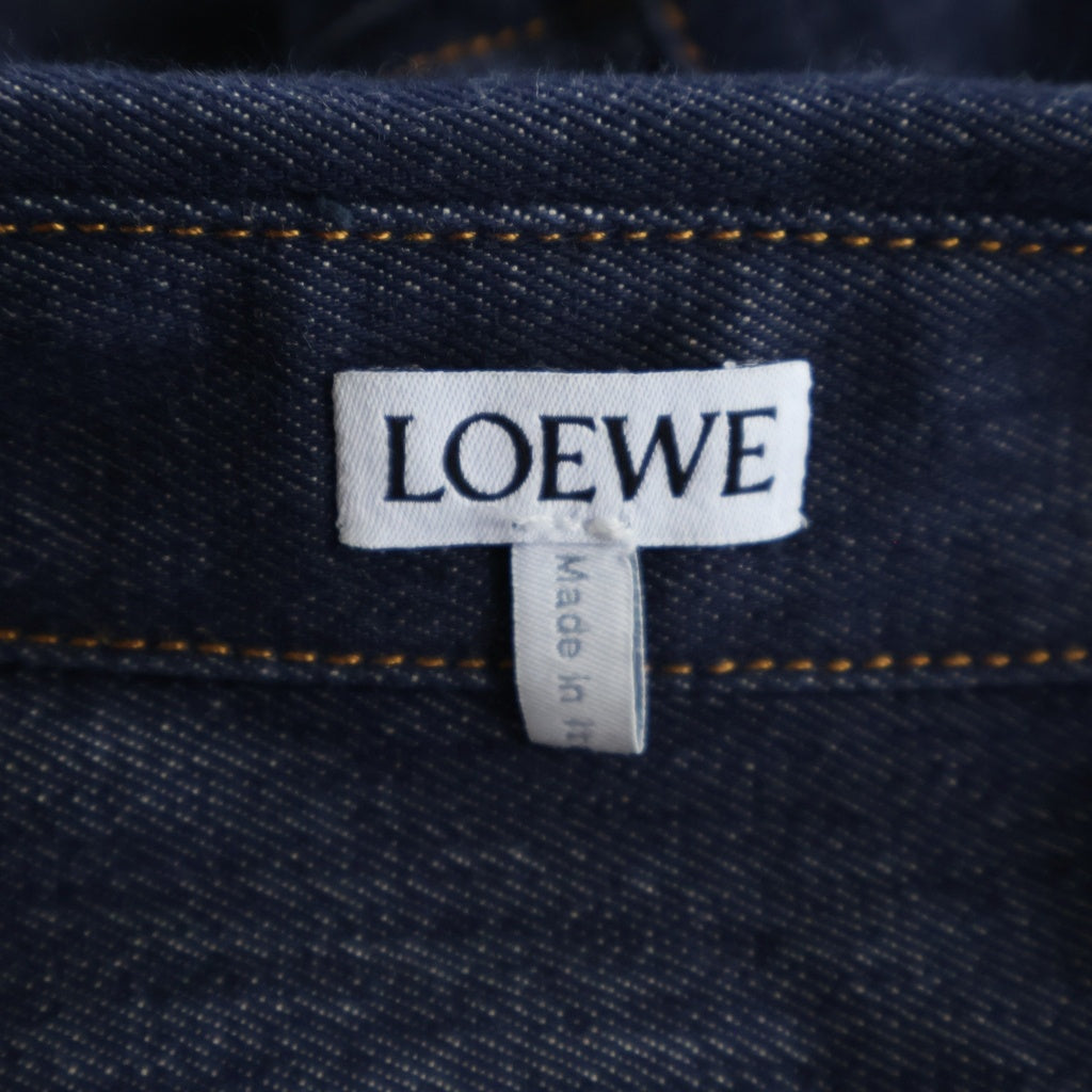 LOEWE(ロエベ) オーバーサイズデニムシャツ インディゴ ブルー #36 1727170 レディース