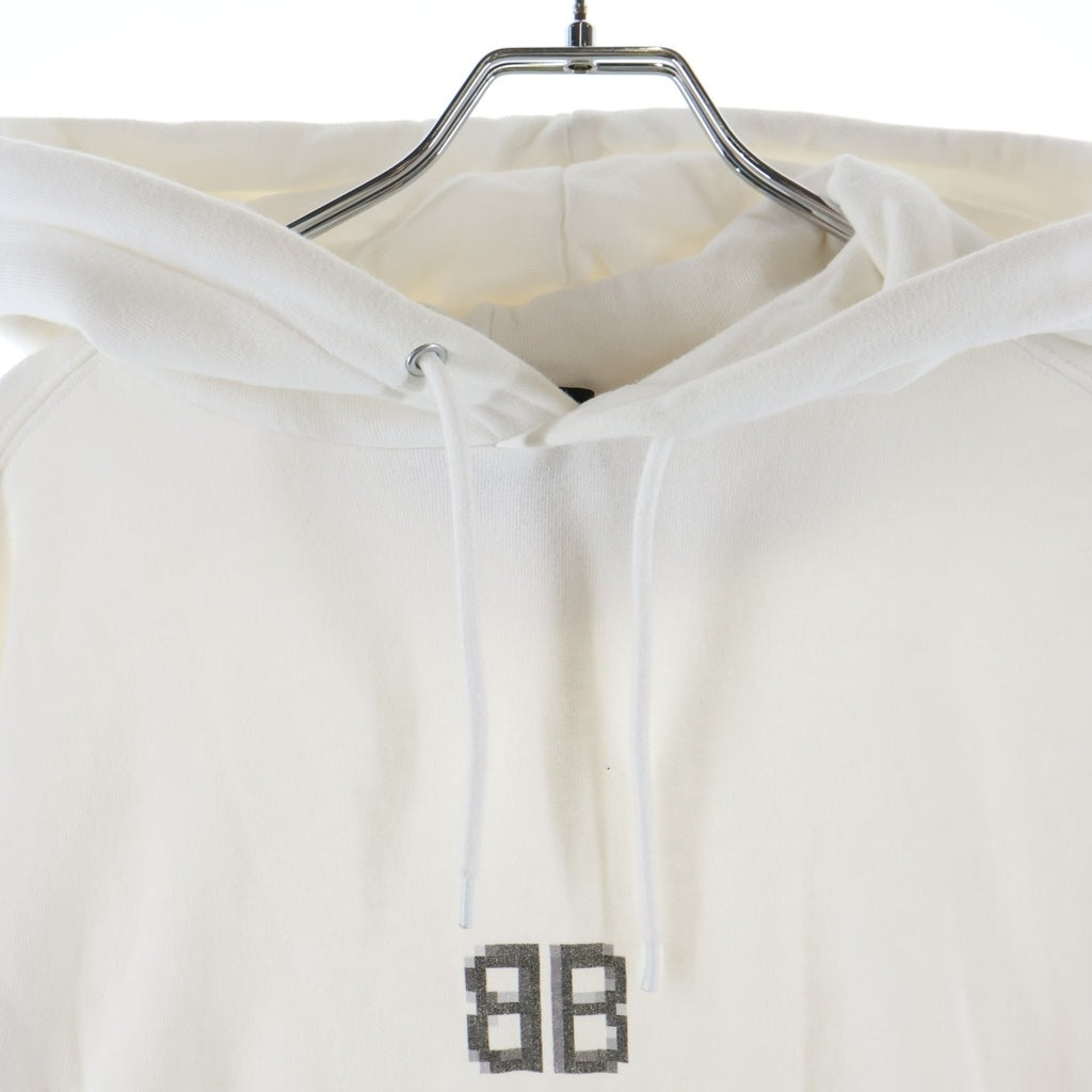 BALENCIAGA(バレンシアガ) オーバーサイズロゴパーカー フーディー ホワイト #XS 600583 レディース