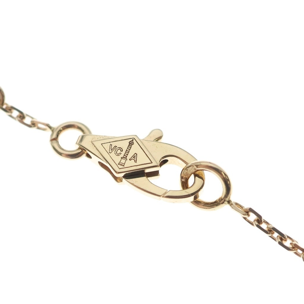 Van Cleef & Arpels(ヴァンクリーフアンドアーペル) スウィートアルハンブラ カーネリアン ブレスレット ピンクゴールド×レッド Au750PG VCARN59K00 レディース