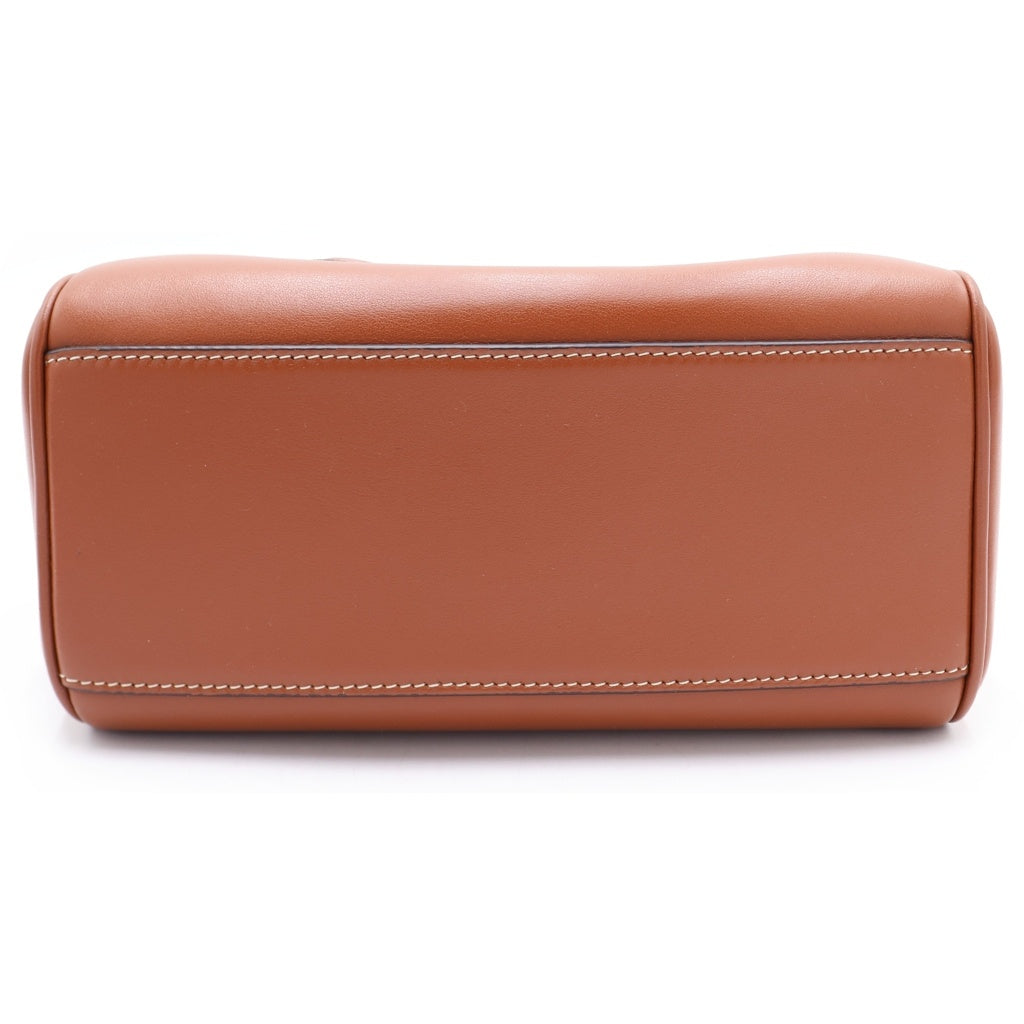 CELINE(セリーヌ) キュイル トリオンフ スモールボストン ショルダーバッグ レザー ブラウン 113773DU3.04LU レディース