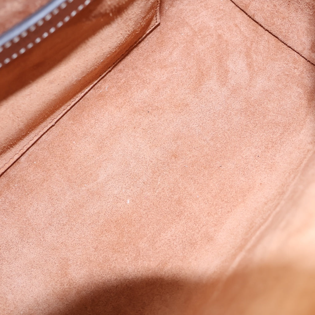CELINE(セリーヌ) キュイル トリオンフ スモールボストン ショルダーバッグ レザー ブラウン 113773DU3.04LU レディース