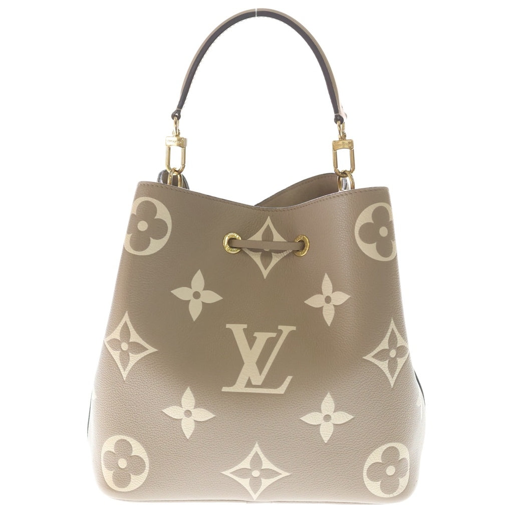 LOUIS VUITTON(ルイヴィトン) モノグラム アンプラント ネオ ノエ MM 2WAYハンドバッグ ショルダーバッグ トゥルトレール クレーム ベージュ レザー M45555 ゴールド金具 レディース
